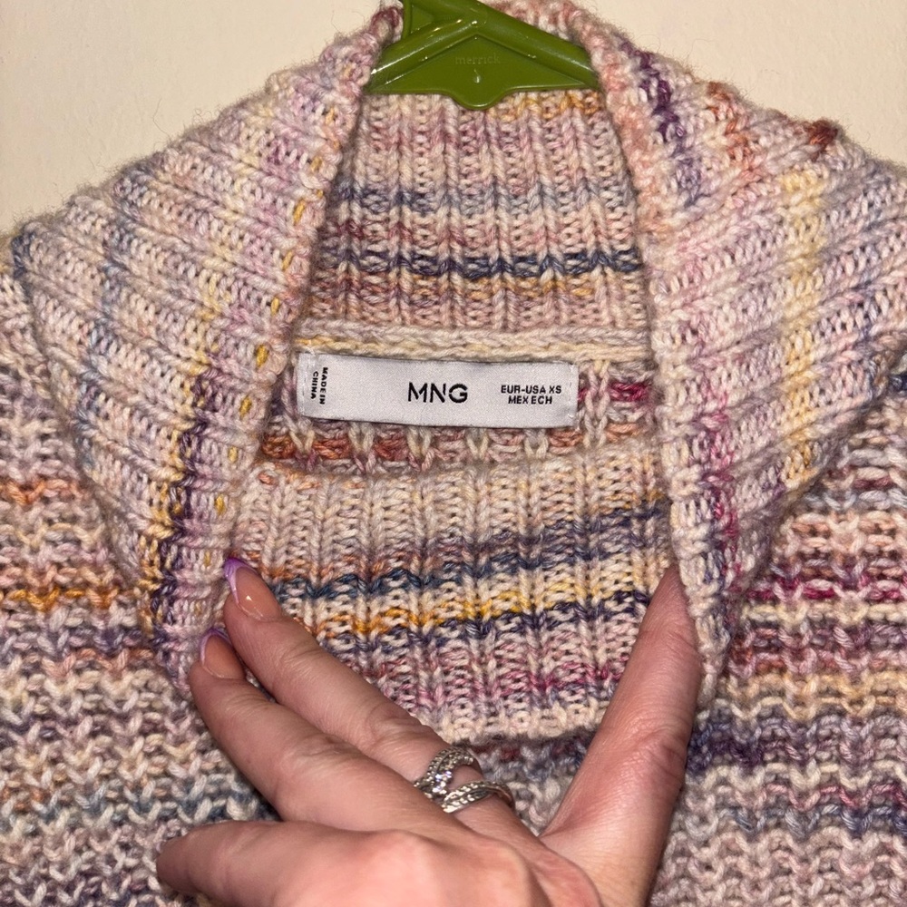 Mango Multitone Turtleneck Sweater - image 3